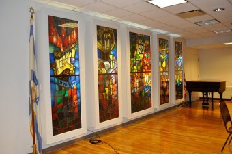 FJC Kensington Brooklyn Hanid Room Stained Glass Panels